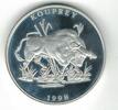 500 KIP LAOS SILVER PROOF COIN YEAR KM#69 KOUPREY BULL -
