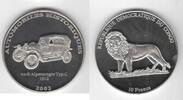 10 FRANCS CONGO PROOF COIN YEAR AUTOMOBILE KM#194 AUDI ALPENSIEGER -