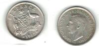 AUSTRALIA SILVER 6 SIX PENCE UNC COIN YEAR KM#38 GEORGE VI -