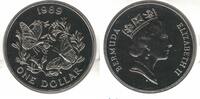 BERMUDA RARE 1$ UNC COIN YEAR KM#61 MONARCH BUTTERFLY -
