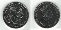 1 CROWN GIBRALTAR UNC COIN YEAR KM#350 ATLANTA OLYMPIC BASEBALL -