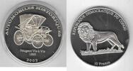 10 FRANCS CONGO PROOF COIN YEAR AUTOMOBILE KM#190 PEUGEOT VIS A VIS -