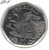 50 PENCE ISLE OF MAN UNC COIN YEAR KM#1487 CHRISTMAS CALLING BIRDS -