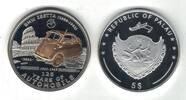 PALAU SILVER PROOF 5$ COIN YEAR KM#588 AUTOMOBILE BMW ISETTA -