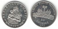  50 GOURDES 1973 HAITI SILVER  UNC COIN YEAR KM#105 WOMAN AND CHILD  42,09 EUR39,14 EUR  Excl. 8,59 EUR Verzending