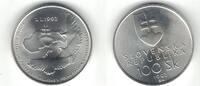  100 KORUN 1993 SLOVAKIA SILVER  UNC COIN YEAR KM#16 INDEPENDENCE  42,09 EUR39,14 EUR  Excl. 8,59 EUR Verzending