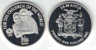  2001 JAMAICA SILVER PROOF 25$ COIN YEAR KM#186 UNICEF  51,53 EUR47,93 EUR  Excl. 8,59 EUR Verzending
