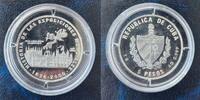 Cuba 5 PESOS CUBA SILVER 5 PESOS PROOF COIN 1999 YEAR KM#655 EXPO 2000 PHILADELPHIA HANNOVER -
