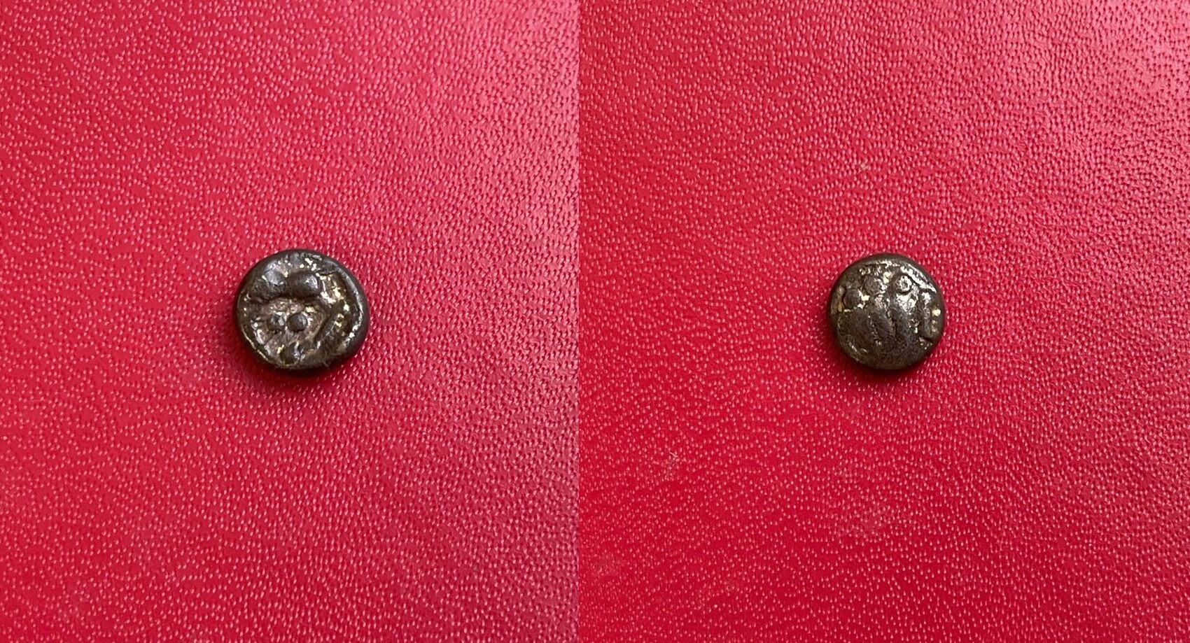 Belle monnaie Gauloise 1/4 de statère des Rèmes au segment et au cheval