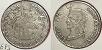  1856 Monnaie de Bolivie 4 Soles Etat TTB+ 13.5 g, argent  70,00 EUR  Excl. 13,00 EUR Verzending