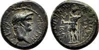 Roman Provincial AE17 MAEONIA (Lydia) AE17. Nero. EF-. Menekrates, strategos. God Men. -