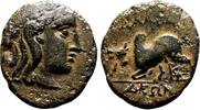 Greek AE17 ALABANDA (Caria) AE17. VF+. Circa 167-100 BC. Bull. -