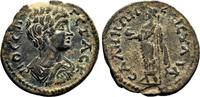 Roman Provincial AE23 SALA (Lydia) AE23. Geta. EF-/VF+. Magistrate Sylla. Zeus standing. -