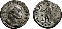 Roman Empire Follis MAXIMIANUS HERCULIUS Bi Follis. EF/EF-. SILVERED. Lugdunum. GENIO POPVLI ROMANI. -