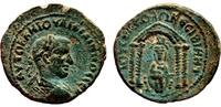 Roman Provincial AE26 NISIBIS (Mesopotamia) AE26. Philip I the Arab. VF+. Tyche of Antioch in Temple. -