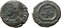 Roman Empire AE3 (Centenonial) JOVIAN AE3 (Centenonial). EF+/EF. Heraclea mint. VOT V MVLT X. -