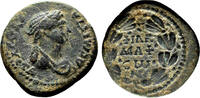 Roman Provincial AE22 PHILADELPHIA (Lydia) AE22. Domitia. VF/VF+. Scarce Empress! -