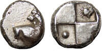 Greek Hemidrachm CHERSONESOS (Thrace) AR Hemidrachm. VF+/EF. Lion - Quadripartite incuse. -