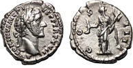 Roman Empire Denarius ANTONINUS PIUS AR Denarius. EF-/EF. Vesta. -