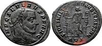 Roman Empire Follis SEVERUS II (as Augustus) AE Follis. EF/EF-. Aquileia mint. Fides. -