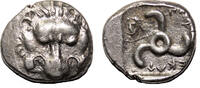 Greek Third Stater DYNASTS OF LYCIA AR Third Stater. Perikles. EF-. Circa 380-360 BC. Triskeles. -