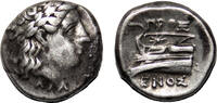 Greek Hemidrachm KIOS (Bithynia) AR Hemidrachm. VF+/EF-. Apollo - Prow of Galley. -