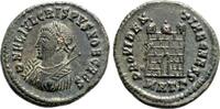 Roman Empire Follis CRISPUS AE Follis. EF. Heraclea mint. Camp Gate. -