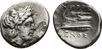 Greek Hemidrachm KIOS (Bithynia) AR Hemidrachm. VF+. Apollo - Prow of Galley. -