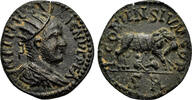 Roman Provincial AE22 ICONIUM (Lycaonia) AE22. Gallienus. EF-. She-wolf. -