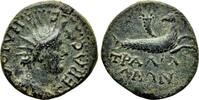 Roman Provincial AE18 TRALLES (Lydia) AE18. VF+/EF-. Late 1st century AD. Capricorn. -