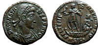 Roman Empire AE3 (Reduced Maiorina) CONSTANS AE3 (Reduced Maiorina). EF+/EF. Siscia mint. Emperor. -
