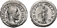 Roman Empire Denarius MAXIMINUS I THRAX AR Denarius. EF. The providence. -
