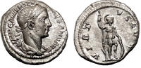 Roman Empire Denarius SEVERUS ALEXANDER AR Denarius. EF. The Virtus. -