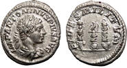 Roman Empire Denarius ELAGABALUS AR Denarius. EF/EF+. The fidelity of the army. -