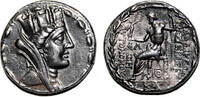 Greek Tetradrachm LAODICEA AD MARE (Syria) AR Tetradrachm. EF-. 51-50 BC. Tyche. -