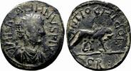Roman Provincial AE29 ANTIOCH (Pisidia) AE29. Gallienus. VF+. She-Wolf and gemels Romulus and Remus. -