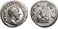Roman Provincial Didrachm CAESAREA (Cappadocia) AR Didrachm. MARCUS AURELIUS. EF-/VF+. Mount Argaeus. -
