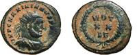 Roman Empire Post-Reforma Radiate Fraction MAXIMIANUS HERCULIUS Æ Post-Reforma Radiate Fraction. VF. Carthage mint. VOT XX. -
