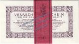 3. Reich - Wehrmacht Bündel 20 x 50 Mk. 1944 1 Bündel - 20 Scheine , 50 Mark Scheine in kfr. DWM-11, Ros.514, M.41 Wehrmacht 1 to 1-