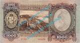 1000 Pengo Banknote Ungarn - Hungary , 1.000 Pengo Schein von 1943 in unc , kfr 1 to 1-
