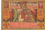 Seriennotgeld Deutschland Notgeld Geldern 75 Pfennig Nr.6 Notgeld Männergesangsverein Geldern 415.1.1 , 75 Pfennig Schein Nr.6 in kfr. NRW -