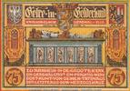 Notgeld DE 75 Pf. -B Nr.4- Notgeld Männergesangsverein Geldern 415.2 , 75 Pfennig Schein -B- Nr.4 in kfr. -