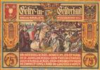 Seriennotgeld Deutschland Notgeld Geldern 75 Pfennig -B- Nr.5 Notgeld Männergesangsverein Geldern 415.2 , 75 Pfennig Schein -B- Nr.5 in kfr. -