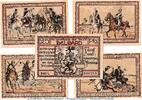 Notgeld DE 5 Scheine -braun- kpl. Notgeld Stadt Belgard 69.3 , Uniform Set braun mit 5 Scheinen in kfr. o.D. POM -