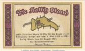 Notgeld DE 20 Pf. -violett- Notgeld Hallig Oland 1013.2 , 20 Pfennig Schein -violett- in kfr. von 1921 , SH -