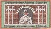 Notgeld De 2 Mk. -orange- Notgeld Hallig Oland 1013.1 , 2 Mark Schein -orange- in kfr. von 1921 , SH -