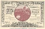 Seriennotgeld Deutschland Notgeld Kahla 75 Pf. Schein -B- Notgeld Th. Burgenserie Kahla 665.3 , 75 Pfennig Schein --B-- in kfr. von 1921 -