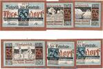 Notgeld 6 Scheine Notgeld Gemeinde Thesdorf 1321.1.a , Set mit 6 Scheinen in kfr. o.D. Schleswig -