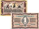 Notgeld DE 2 Scheine kpl. Notgeld vereinigte Theater Bremen 181.1 , Set mit 2 Scheinen in kfr. o.D. Bremen -