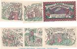 Notgeld De 6 Scheine kpl. Notgeld Lichtspiele Wilhelmshaven 1431.1 , Set mit 6 Scheinen in kfr. o.D. NDS -